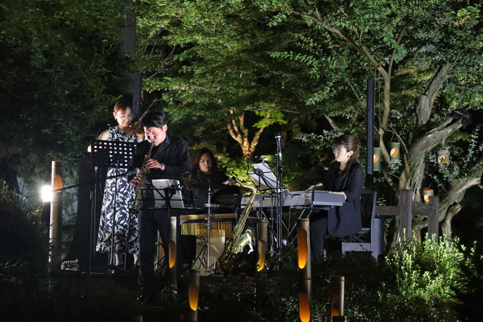 7月の「庭園ジャズライブ」無事終了しました