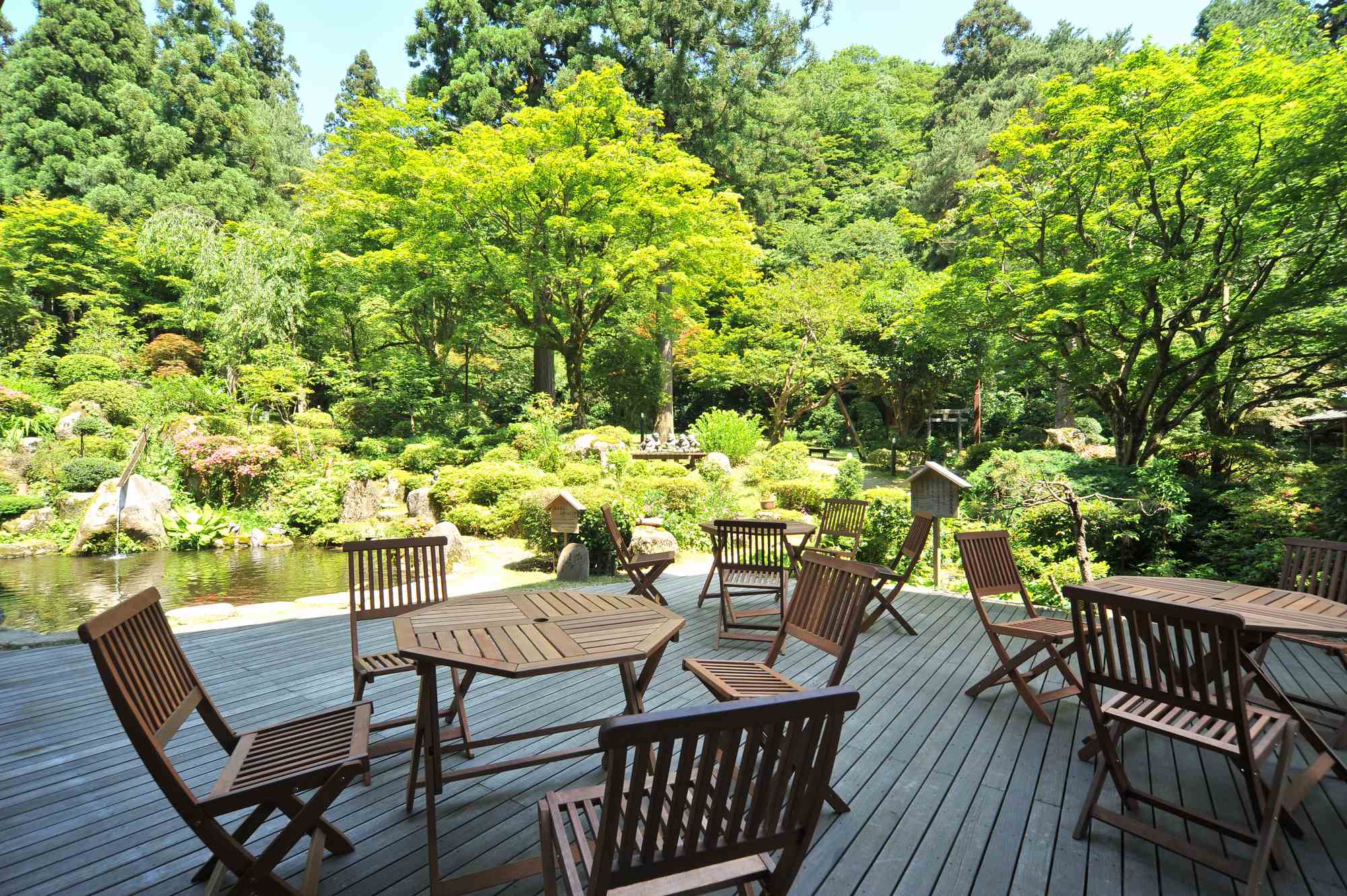 長生館の庭園