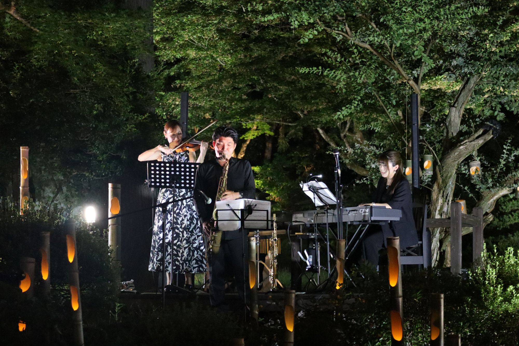 長生館 庭園ジャズライブの様子2