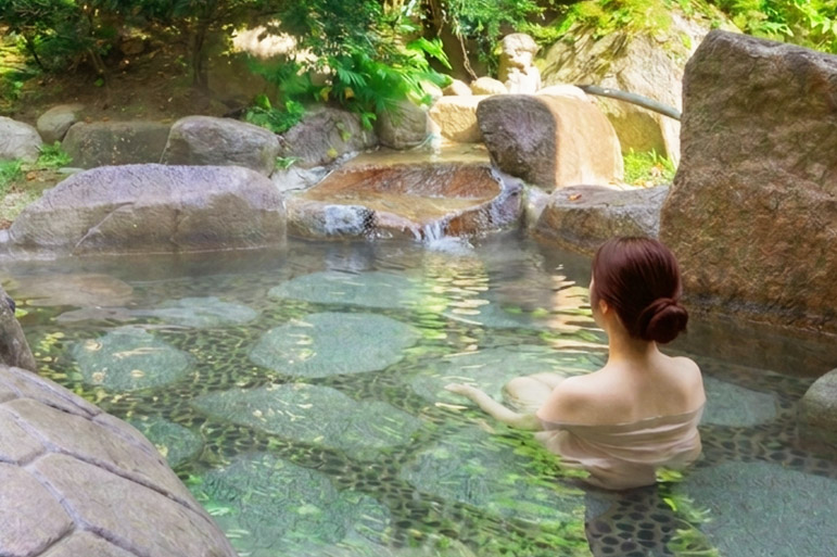 ラジウム温泉の全身浴